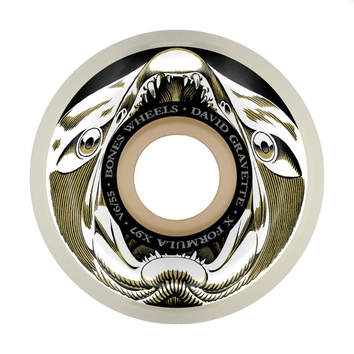 Bones X-Formula Wheels 97a - Gravette Salmon 55mm V6 Wide