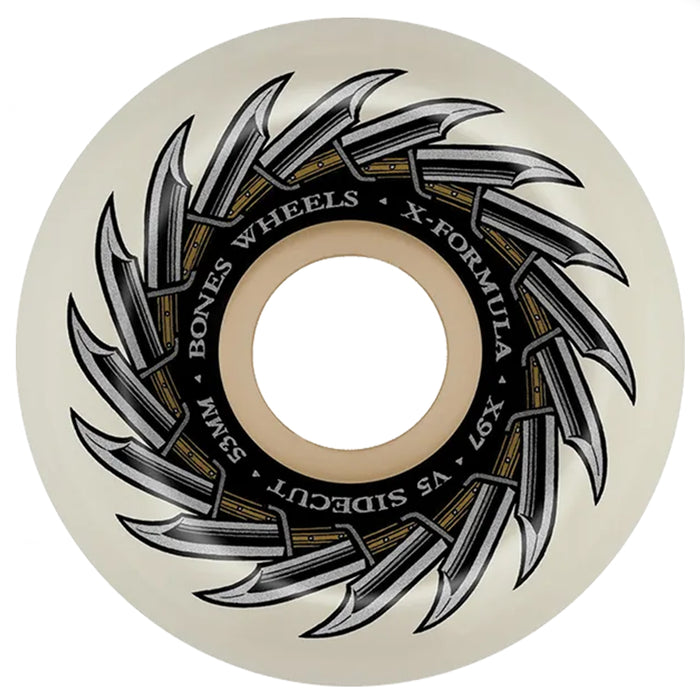 Bones X-Formula Wheels 97a - Knife Fight 53mm V5 Sidecut Front