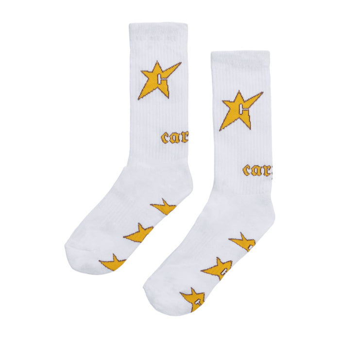 Carpet C-Star Socks - White