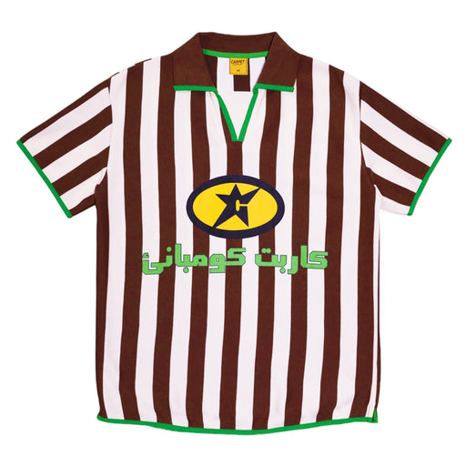 Carpet Company Soccer Jersey - Brown / Cream Front