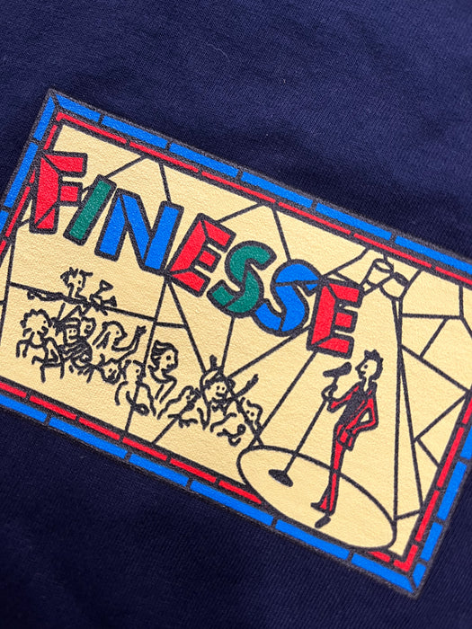 Finesse Stand-Up T-Shirt Navy Detail