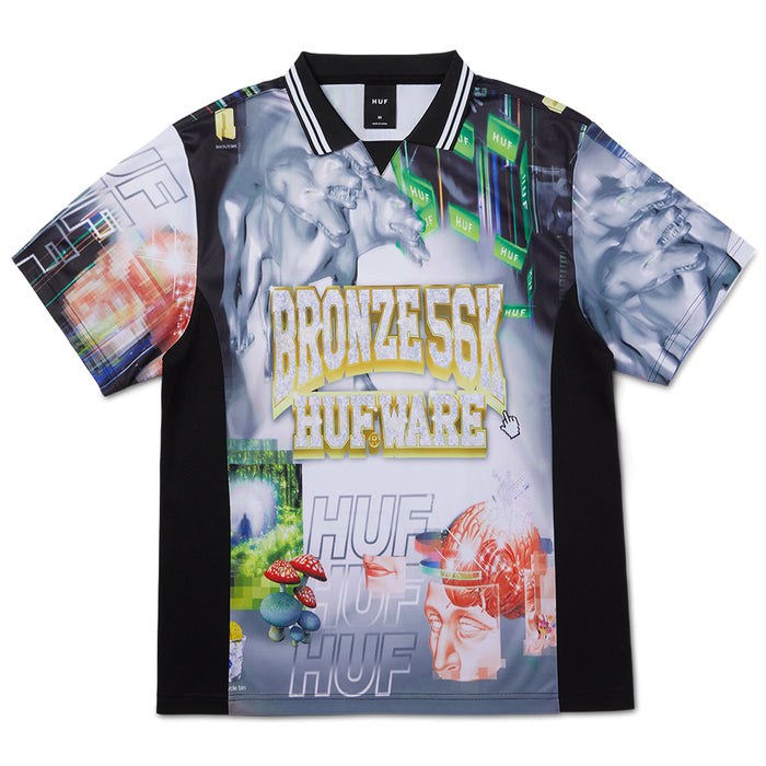 HUF x Bronze Glitched Soccer Jersey - Multi Front