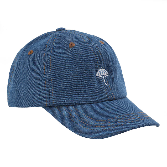 Hélas Classic Denim Cap - Light Blue Front