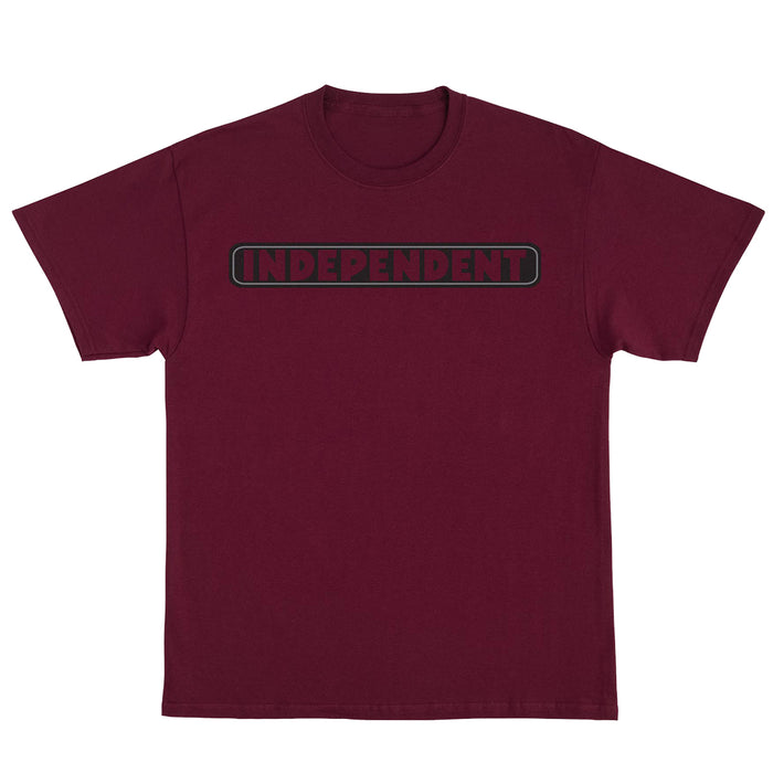 Independent Bar Logo T-Shirt - Maroon