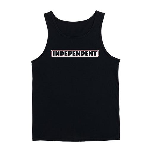 Independent Bar Logo Tank Black