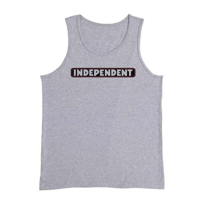 Independent Bar Logo Tank Grey