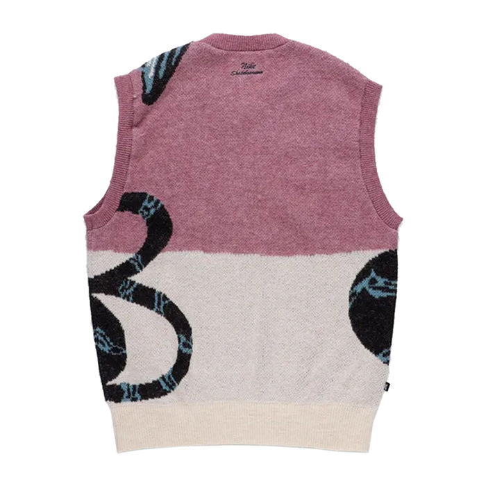 Nike SB Snake Sweater Vest - Plum Dust FV7391-523 Back