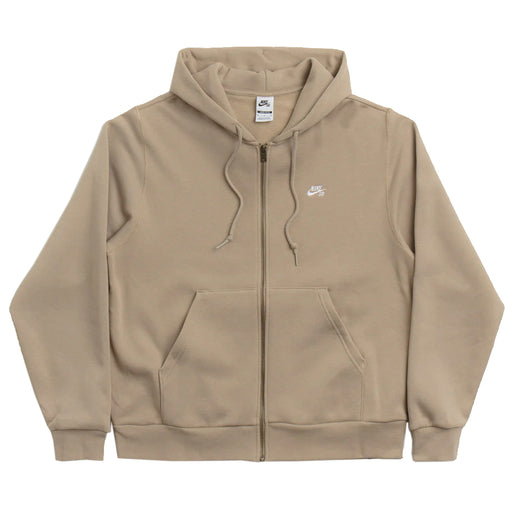 Nike SB Zip Up Logo Skate Hoodie - Tan Front