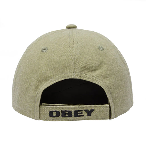 Obey Pigment Wicked World 6 Panel - Khaki Back