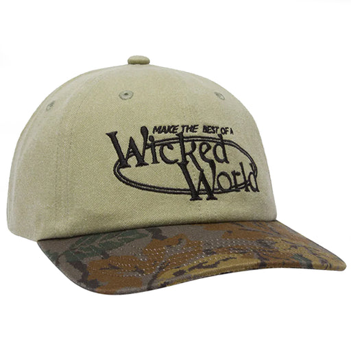 Obey Pigment Wicked World 6 Panel - Khaki Front