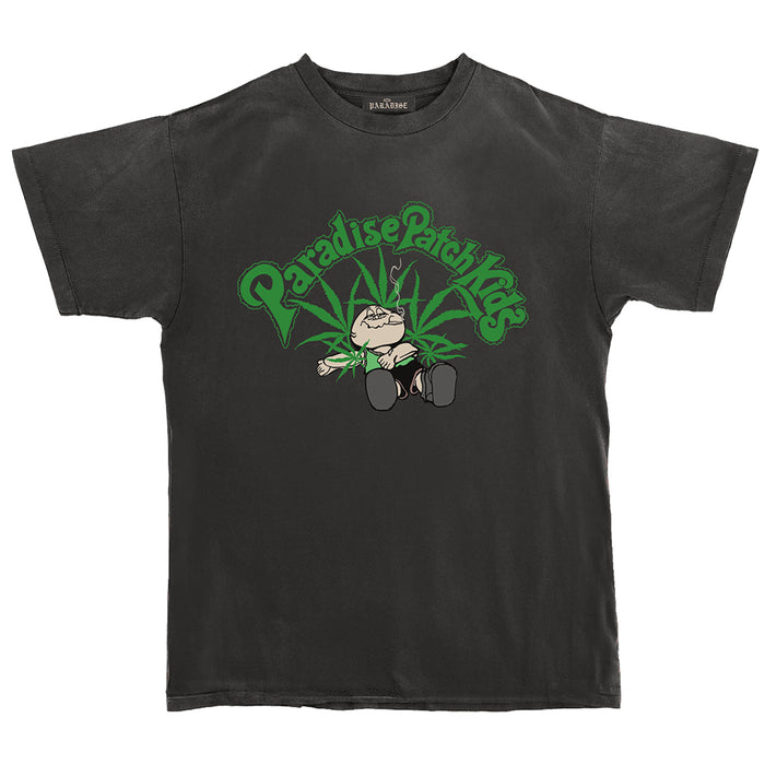 Paradise NYC Patch Kids T-Shirt - Black Front