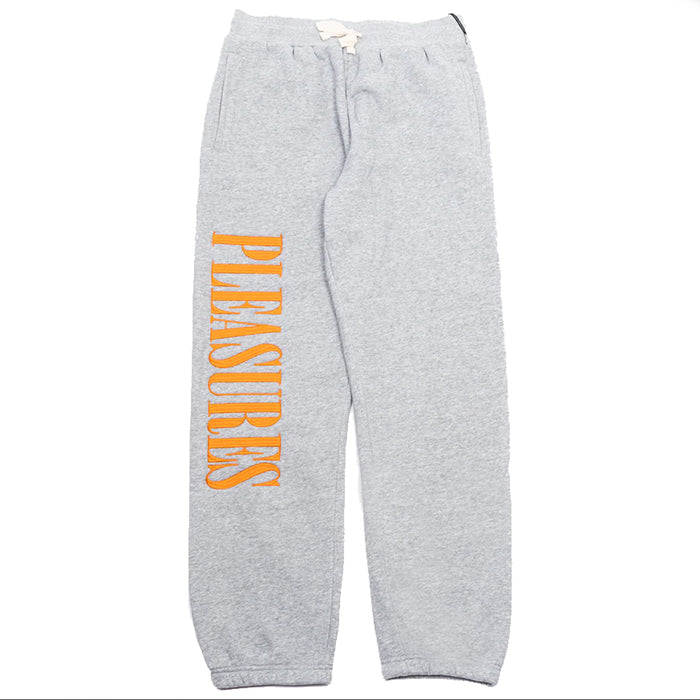 Pleasures Onyx Sweat Pants - Heather Grey Front