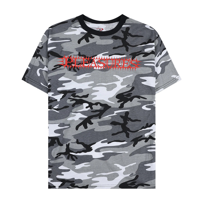 Pleasures Spike T-Shirt - Snow Camo