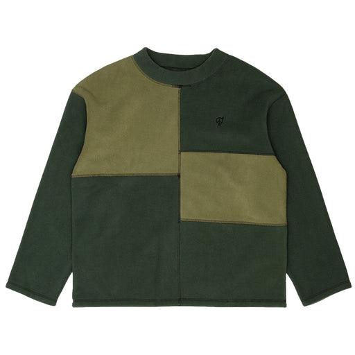 Sexhippies Box Fleece Mock Neck - Olive/Forest Front