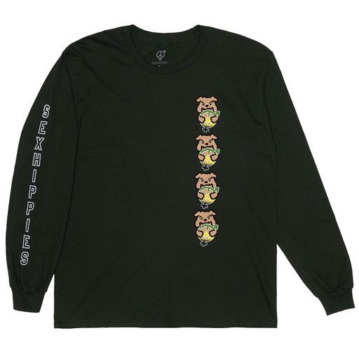 Sexhippies Bully OG Logo Longsleeve - Forest Green