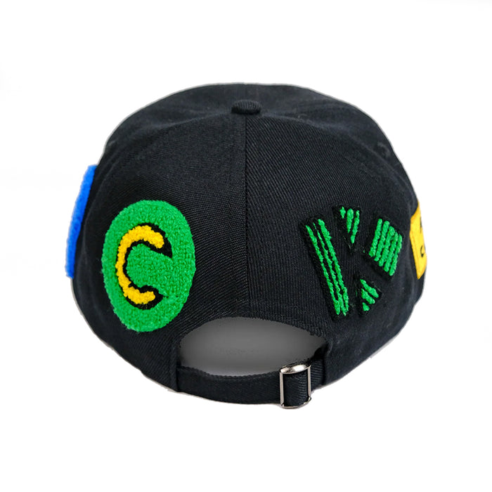 Snack Potluck Strap Back - Black