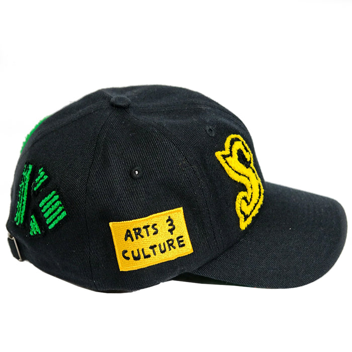 Snack Potluck Strap Back - Black