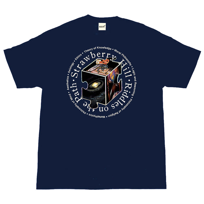 Strawberry Hill Riddles on the Path T-Shirt - Navy