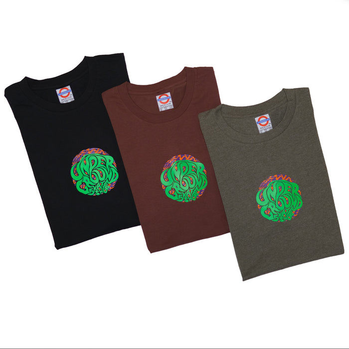 Underground Swirl T-Shirt - Army Heather | Underground Skate Shop