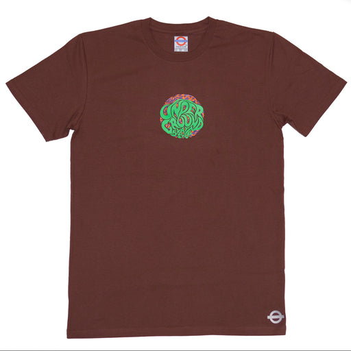 Underground Swirl T-Shirt - Chestnut Brown | Underground Skate Shop