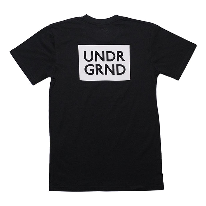 Underground Box Logo T-Shirt - Black Back