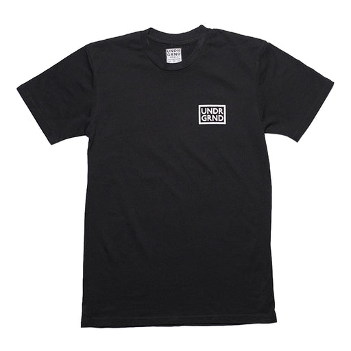 Underground Box Logo T-Shirt - Black Front