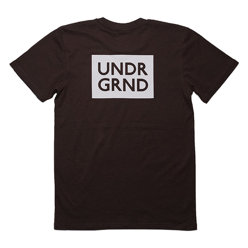 Underground Box Logo T-Shirt - Chocolate Back