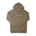 Underground Cloud Camo Box Logo Hoodie - Army Green Front