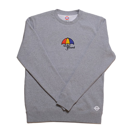 Underground Rainy Days Crew - Heather Grey Front