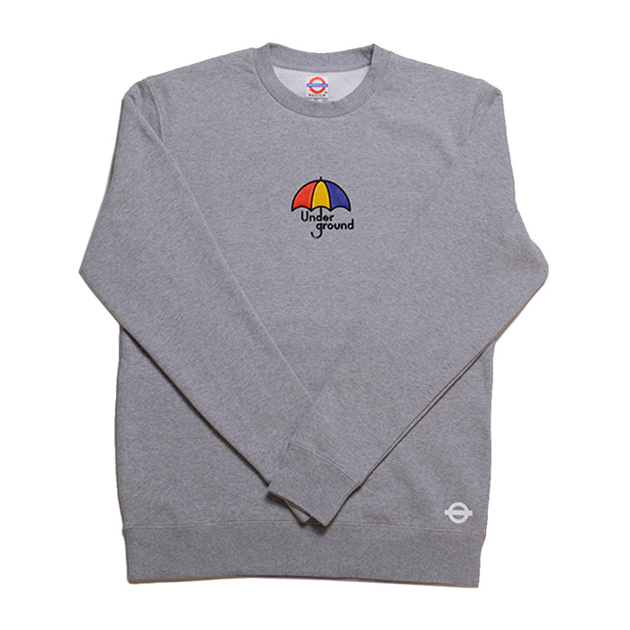 Underground Rainy Days Crew - Heather Grey Front