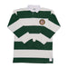 Underground Rugby Stripe Long Sleeve - Forest Green/Cream Front