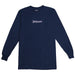 Underground Script Long Sleeve - Navy Front