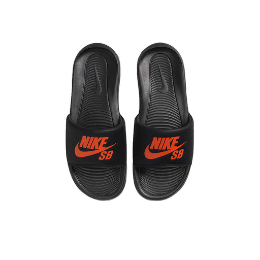 Nike SB Victori One Slides - Black/Orange | Underground Skate Shop